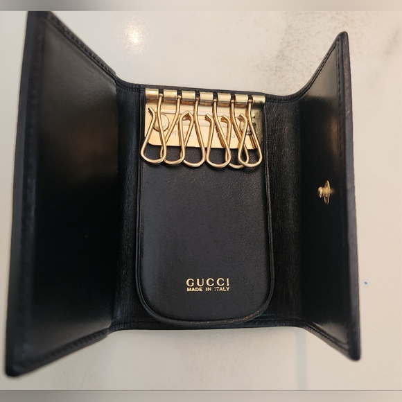 Gucci Handbags - Gucci Monogram GG Key Holder In Black...Incredible Interior Condition!